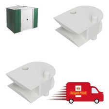 2 x Metal Shed Replacement Door Slides Compatible with Yardmaster Outsunny UK