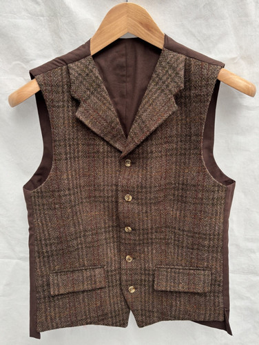 Mens brown green check - brown,