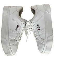 FILA Panache Trainers White Women's Shoes Size UK 5 EU 38.5 Flatform Leather VGC