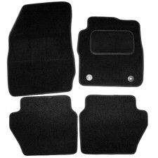 Fits Ford Fiesta Car Mats Tailored Carpet Mk7 2011 to 2017 4pcs Black Floor Set