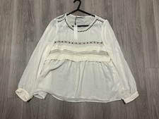 NEW Zara White Blouse Cream