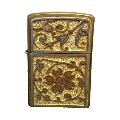 Zippo brass tone - zippo, flip-top