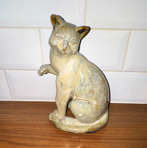 Vintage rare ceramic cat - vintage,