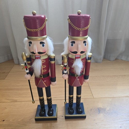 2pcs wooden nutcracker soldier - 2pcs,