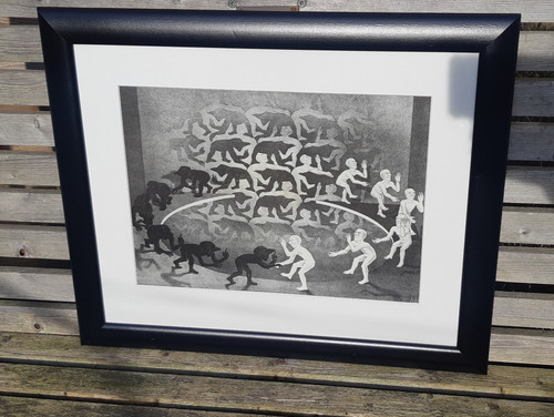 Framed print encounter - framed, of