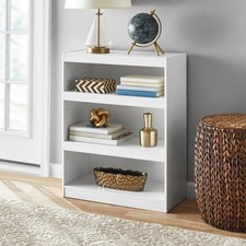 White Framed 3-Tier Bookcase