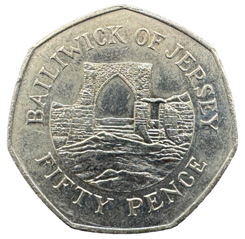 Jersey vintage 50p coin - 50p,