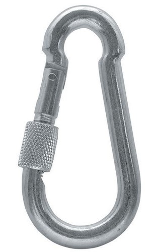 Galvanised carabiner snap - galvanised,