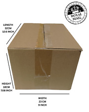 "USED ONCE - ROYAL MAIL SMALL PARCEL SIZE CARDBOARD BOX - GREAT FOR REUSE!"