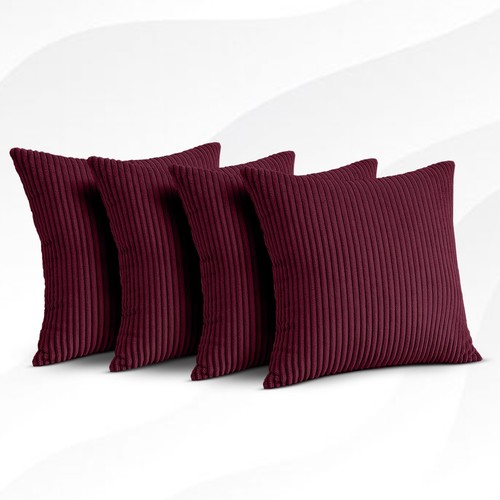 Cushion covers stripe corduroy - cushion,