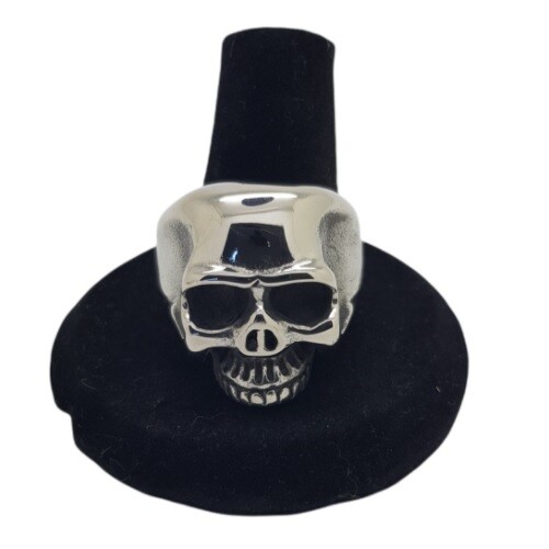Mens skull ring stainless - mens,