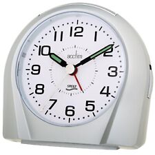 Acctim Europa Analogue Alarm Clock Non Ticking Sweep Quartz Energy Efficient