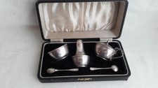 Boxed Hallmarked Silver Cruet