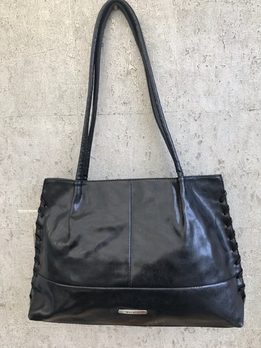 Nine west black faux - black, leather