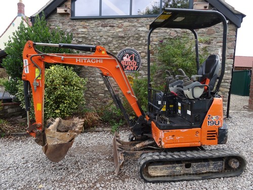 Hitachi 19u mini digger - mini, digger,