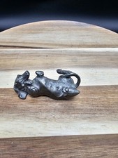 Vintage Solid Pewter Dachshund