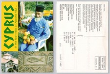 x03856 Priest with lemons   Cyprus  postcard 2000 postage paid