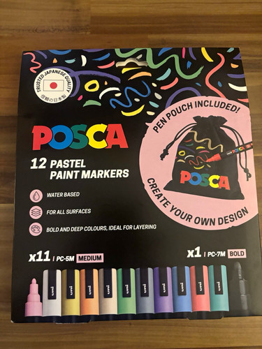 Posca pastel paint - pastel,