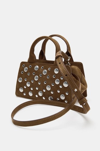 Zara nwt studded hand bag - hand,
