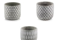 Set 1-3 Concrete Pots Indoor Outdoor Plant Flower Pot Holder Home Decoration