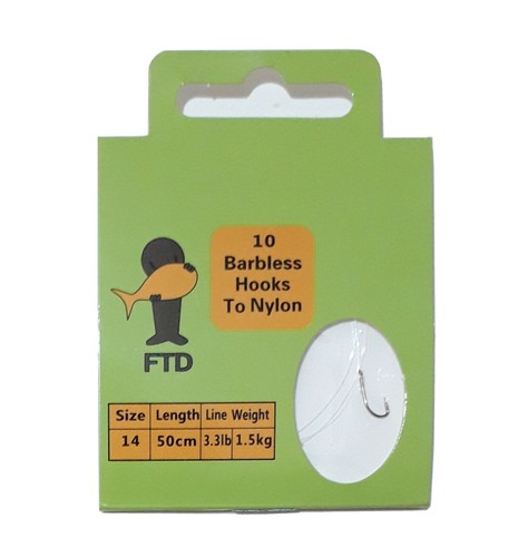 Pack barbless size 14 - 10,