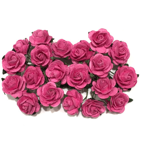 Deep pink open mulberry paper - deep,