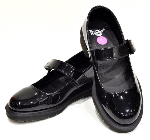 Martens black patent mariel - dr,