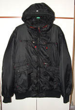 ECKO UNLTD - Black Hooded Padded Coat / Jacket - Men's UK XL Puffer Bomber USA