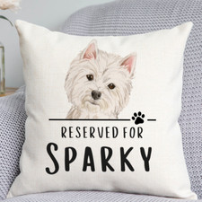 Westie Cushion - Dog themed cushion - Dog themed Gift - Westie