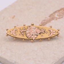 Victorian 9ct Gold Bar Brooch