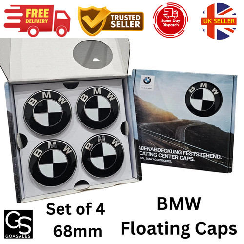 Bmw floating caps 68mm set - bmw,
