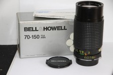 Bell & Howell 70-150mm F/3.8 Telephoto Zoom Lens & Macro . Minolta MD Mount. Box