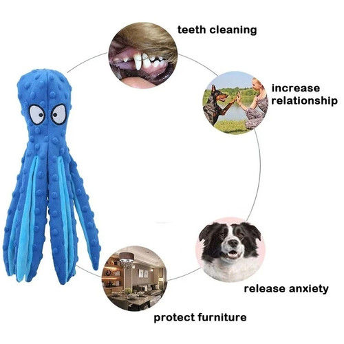 Whiskerspot octopus dog toy - whiskerspot,