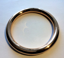 ANTIQUE 9CT ROSE GOLD LADIES SLAVE BANGLE, LONDON.1920. 22.36 GRAMS