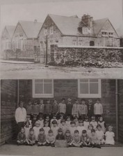 2x Old Postcards Of Brynhyfryd Schools, Briton Ferry, Neath