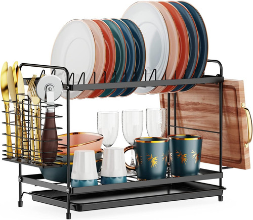 Tier dish drainer compact - dish,