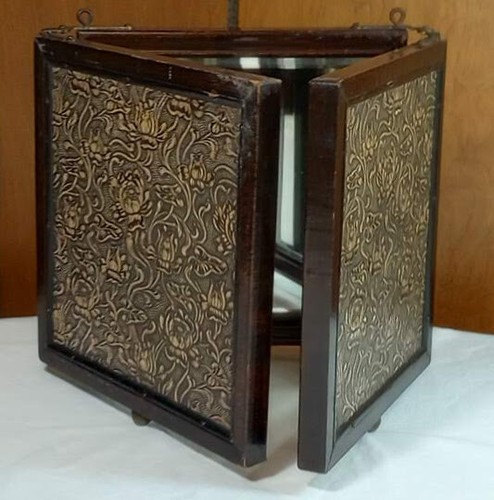 Antique english fold travel - english, 3-fold