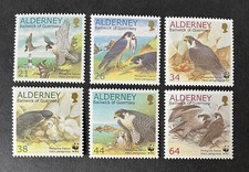 ALDERNEY 2000 MNH PEREGRINE FALCON STAMP SET