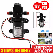 12V Water Pump Pressure Diaphragm Self Priming 130PSI 6L/Min RV Caravan Boat 70W