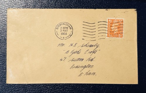 Cover 1951 kgvi - kgvi, 1/2d