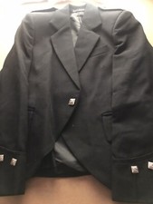 Gents Argyll Kilt Jacket and Waistcoat -Black