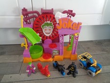 batman  imaginext bundle-jokers funhouse,2 motorbikes,quad+joker/batman figures