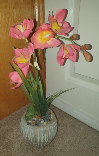 Artificial pink cymbidium - artificial,