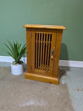 Art Deco Style Pot Cupboard Sideboard Cabinet Side Bedside Table Oak Apprentice 