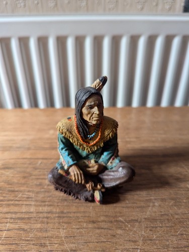 Native american sitting - sitting, chief