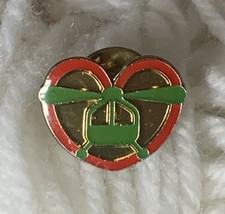 Air Ambulance Heart Pin Badge Brooch