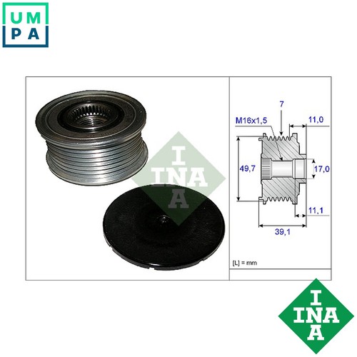 Alternator freewheel clutch - freewheel,