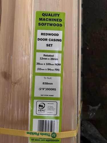 Redwood door casing - casing, x