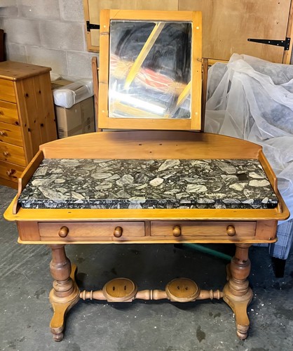 Antique pine washstand - antique,