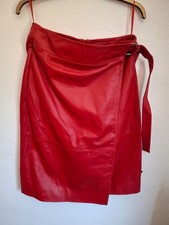 M&S  Autograph red leather